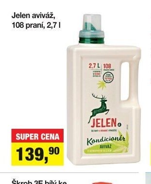 Jelen aviváž, 108 praní, 2,7 l