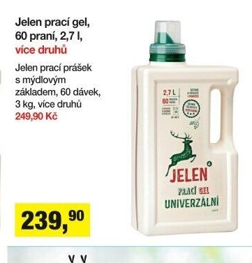 Jelen prací gel, 60 praní, 2,7 l