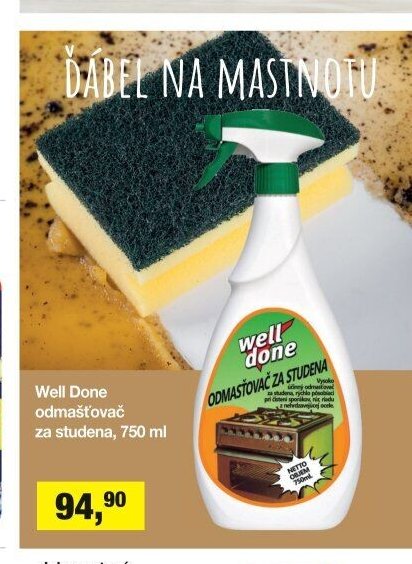 Well Done odmašťovač za studena, 750 ml