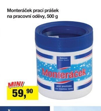 Monteráček prací prášek na pracovní oděvy, 500 g