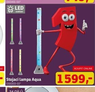 Stojací lampa Aqua