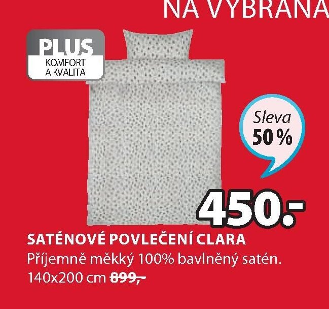 SATÉNOVÉ POVLEČENÍ CLARA