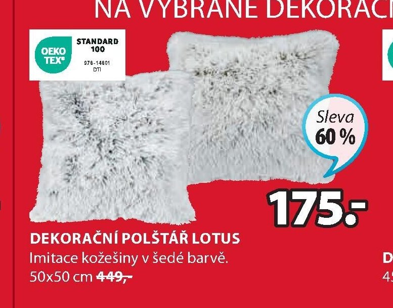 DEKORAČNÍ POLŠTÁŘ LOTUS