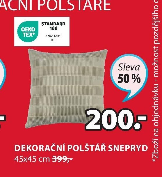 DEKORAČNÍ POLŠTÁŘ SNEPRYD