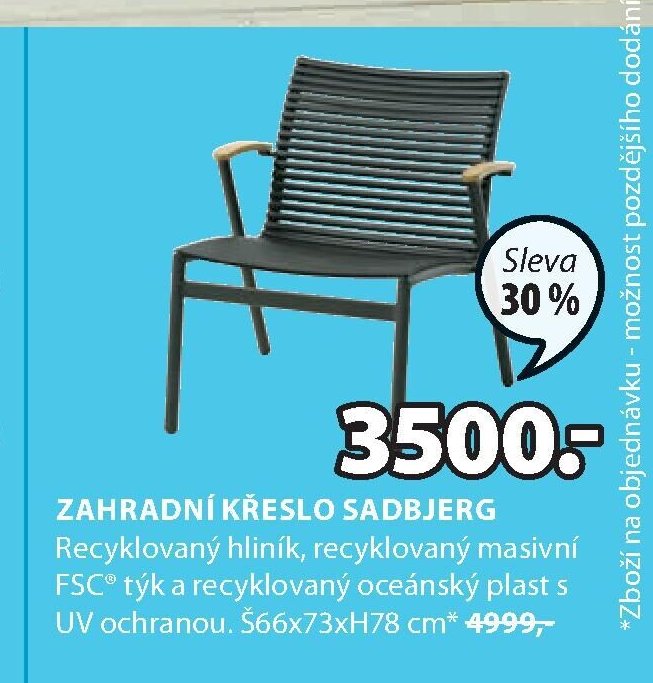 ZAHRADNÍ KŘESLO SADBJERG