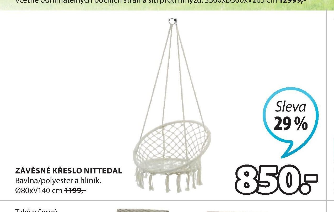 Závěsné křeslo NITTEDAL