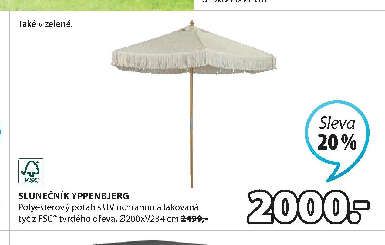 Slunečník YPPENBJERG