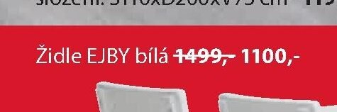 Židle EJBY bílá
