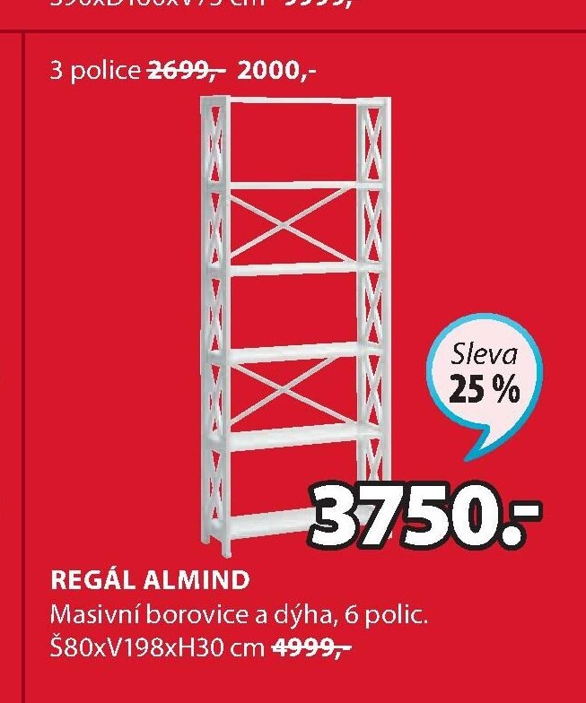 Regál ALMIND