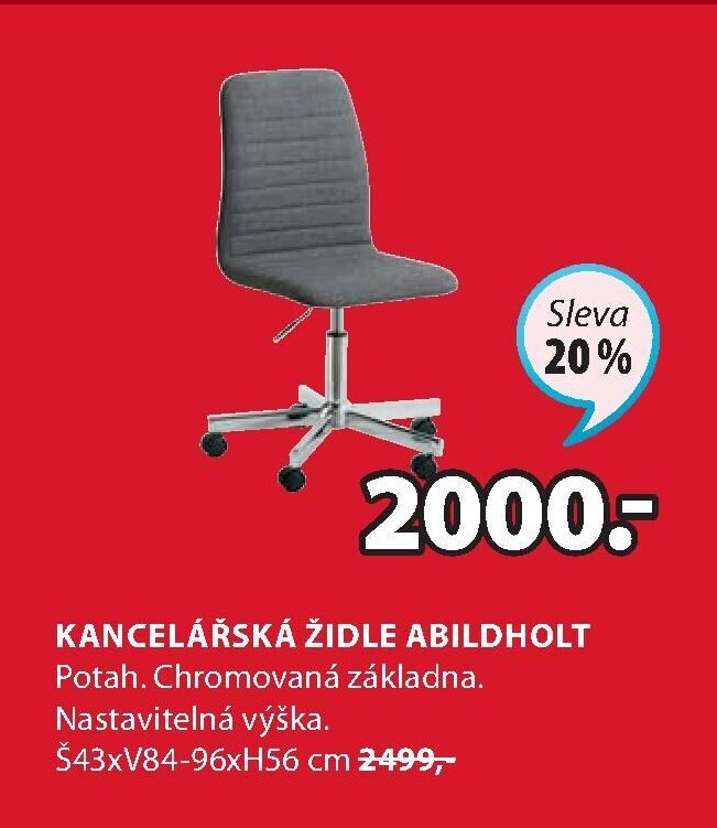 KANCELÁŘSKÁ ŽIDLE ABILDHOLT