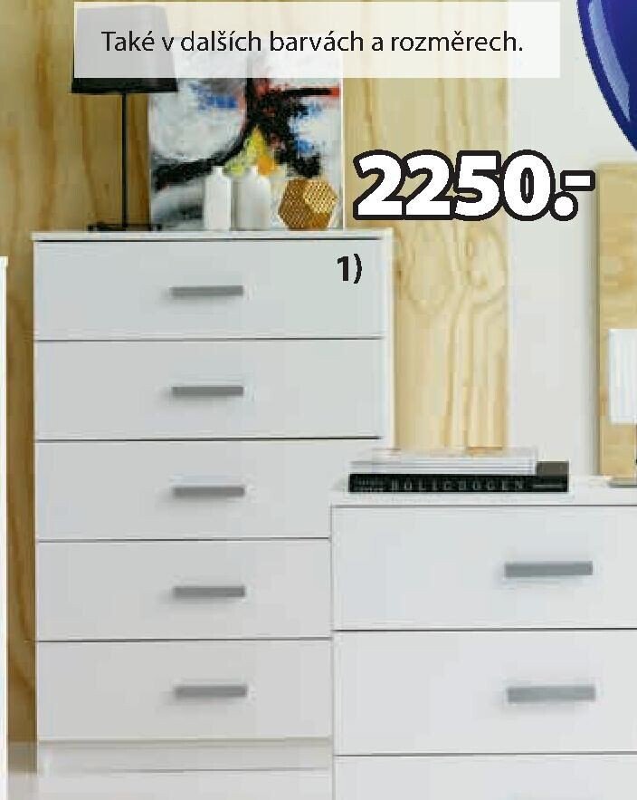 Série Tapdrup komoda 5 zásuvek