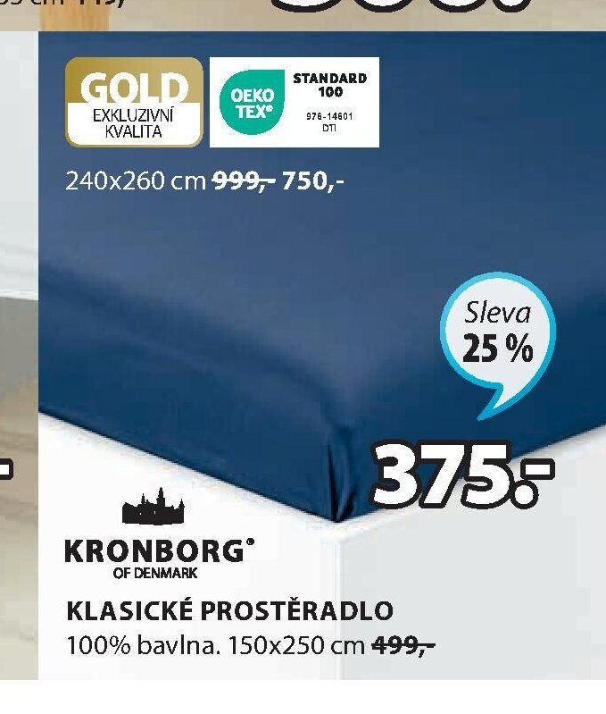 KLASICKÉ PROSTĚRADLO 100% bavlna. 150x250 cm