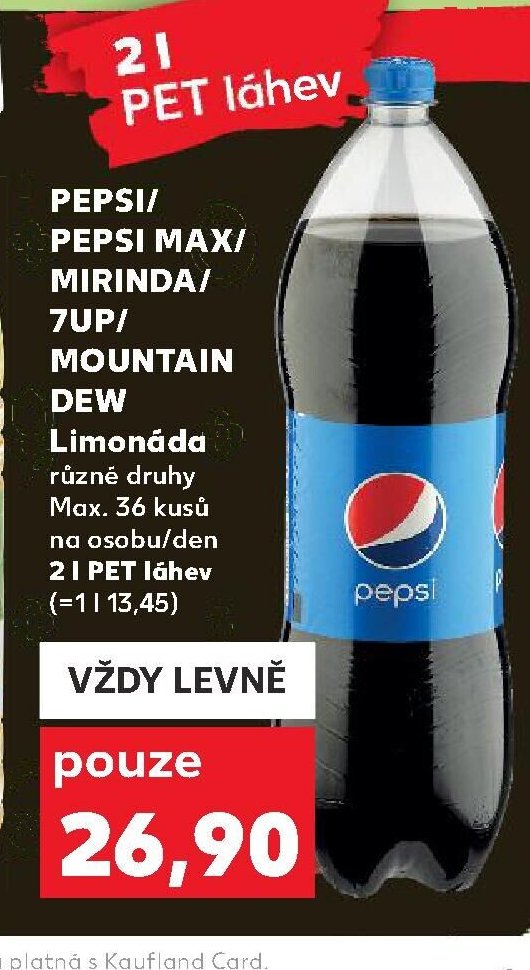 Pepsi/Pepsi Max/Mirinda/7UP/Mountain Dew