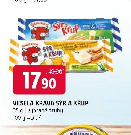 VESELÁ KRÁVA SÝR A KŘUP