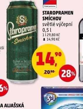 STAROPRAMEN SMÍCHOV světlé výčepní 0,5 l - Penny Market aktualniletaky.eu