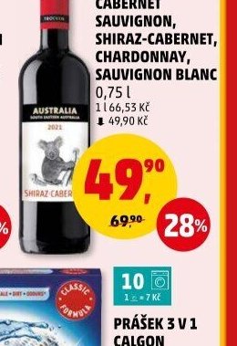 CABERNET SAUVIGNON, SHIRAZ-CABERNET, CHARDONNAY, SAUVIGNON BLANC 0,75 l - Penny Market aktualniletaky.eu