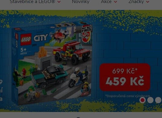 LEGO City 60319 Hasiči a policejní honička