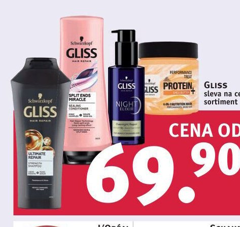 Gliss šampon, kondicionér, elixír, maska