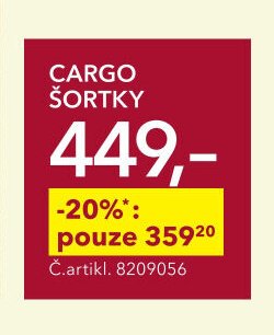 CARGO ŠORTKY