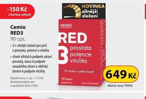Cemio RED3 90 cps.