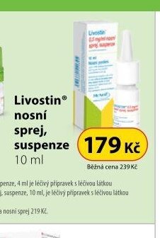 Livostin nosní sprej, suspenze 10 ml