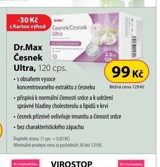 Dr.Max Česnek Ultra, 120 cps.