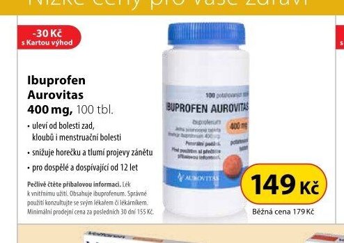 Ibuprofen Aurovitas 400 mg