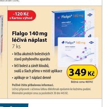 Flalgo 140 mg léčivá náplast