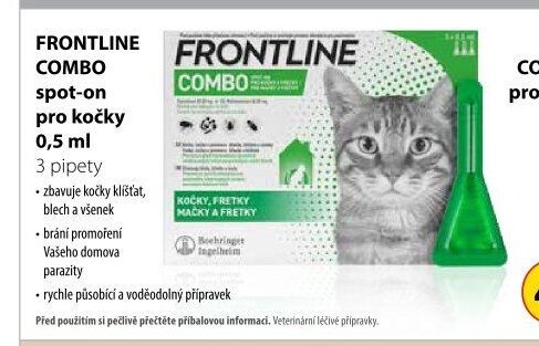 FRONTLINE COMBO spot-on pro kočky 0,5 ml