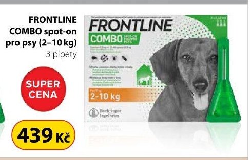 FRONTLINE COMBO spot-on pro psy (2-10 kg)