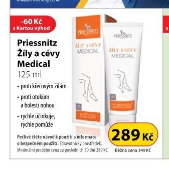 Priessnitz Žíly a cévy Medical, 125 ml