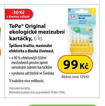 TePe Original ekologické mezizubní kartáčky, 6 ks