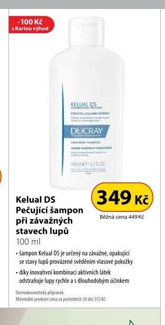 Kelual DS Pečující šampon při závažných stavech lupů 100 ml