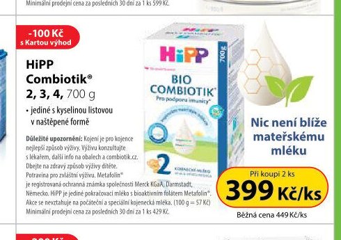 HiPP Combiotik 2, 3, 4, 700 g