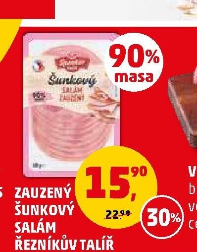 Zauzený šunkový salám Řezníkův talíř 100 g - Penny Market aktualniletaky.eu
