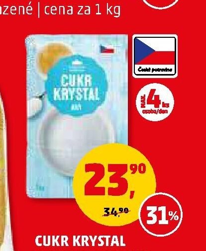 Cukr krystal Karlova koruna 1 kg - Penny Market aktualniletaky.eu