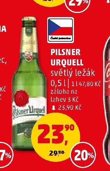 Pilsner Urquell světlý ležák 0,5 l - Penny Market aktualniletaky.eu