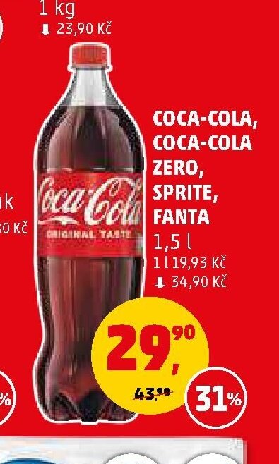 Coca-Cola / Sprite / Fanta 1,5 l - Penny Market aktualniletaky.eu