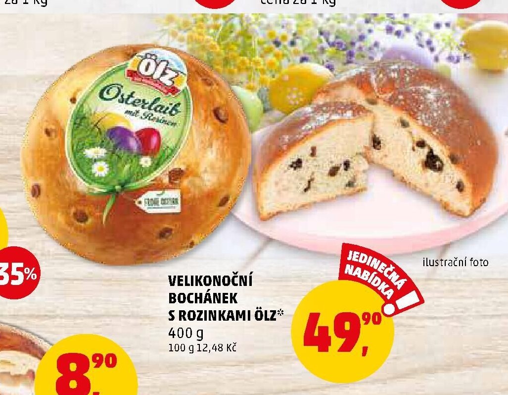 VELIKONOČNÍ BOCHÁNEK S ROZINKAMI ÖLZ* 400 g - Penny Market aktualniletaky.eu