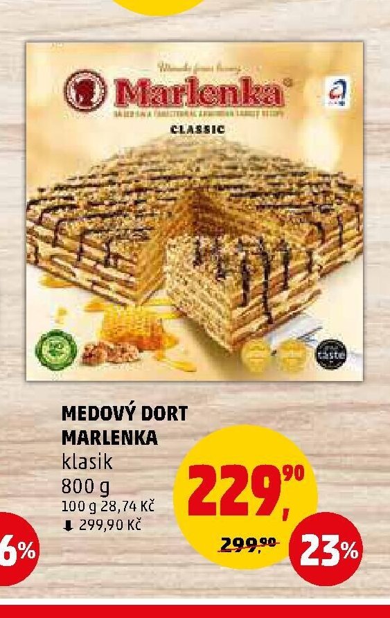 MEDOVÝ DORT MARLENKA klasik 800 g - Penny Market aktualniletaky.eu