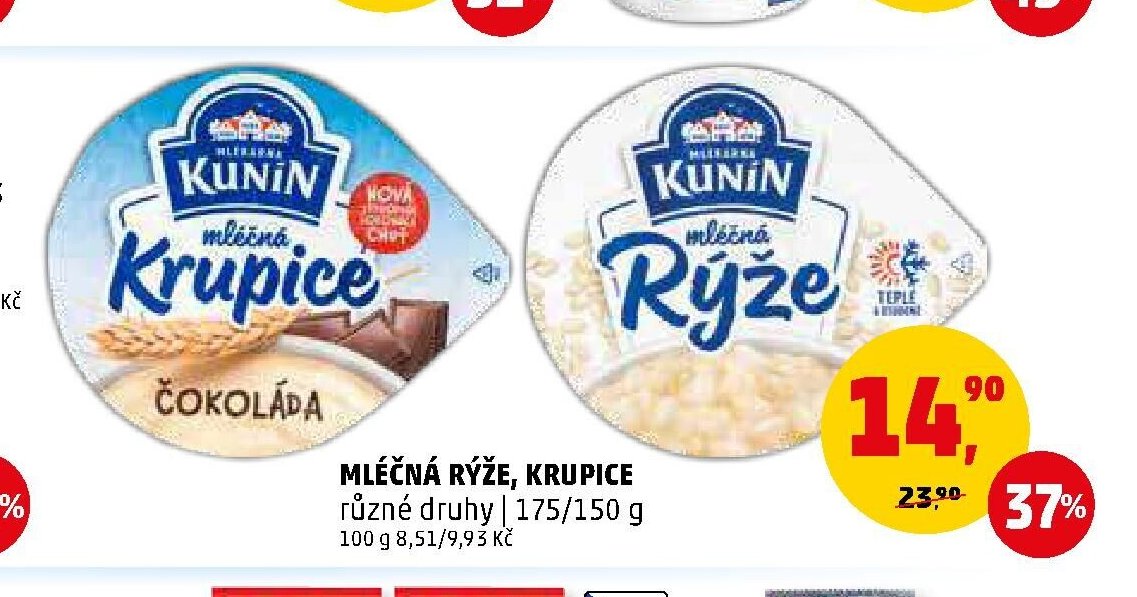 Mléčná rýže, Krupice Kunín - Penny Market aktualniletaky.eu