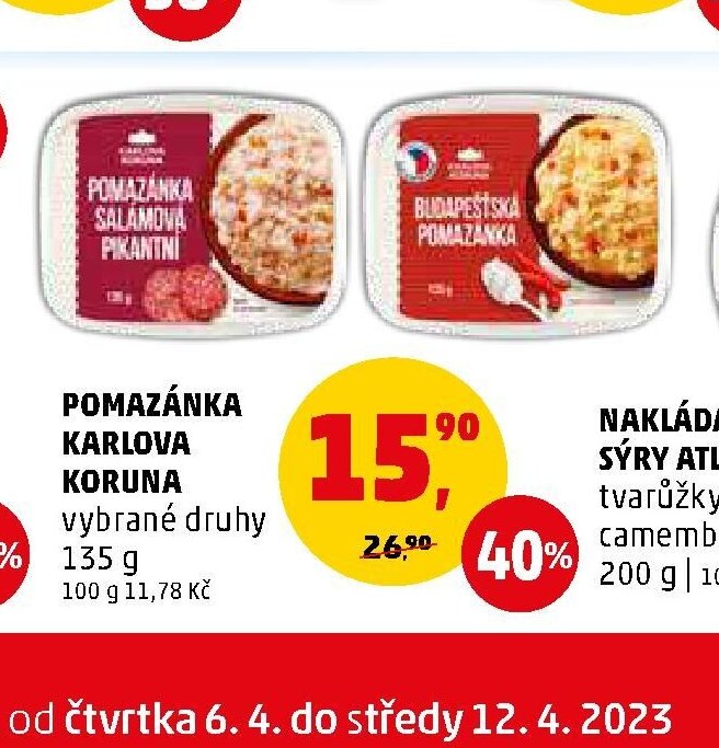 Pomazánka Karlova Koruna - Penny Market aktualniletaky.eu