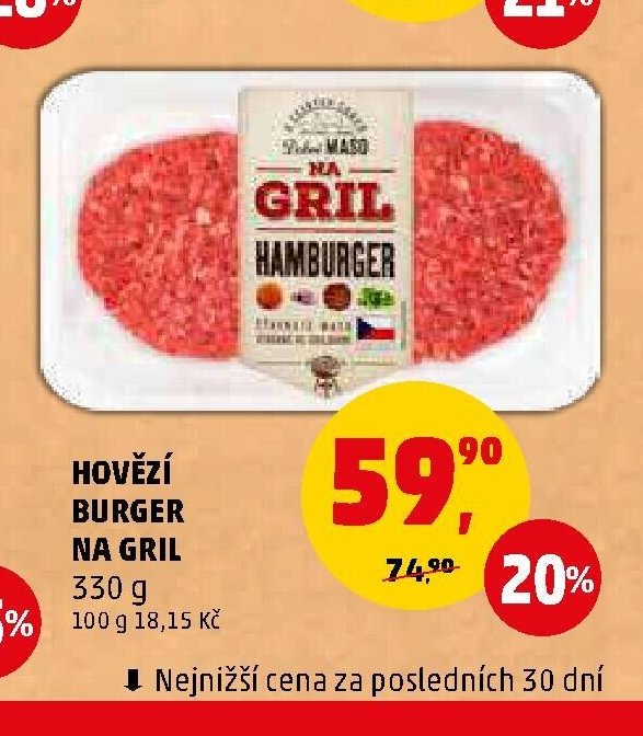 HOVĚZÍ BURGER NA GRIL 330 g - Penny Market aktualniletaky.eu