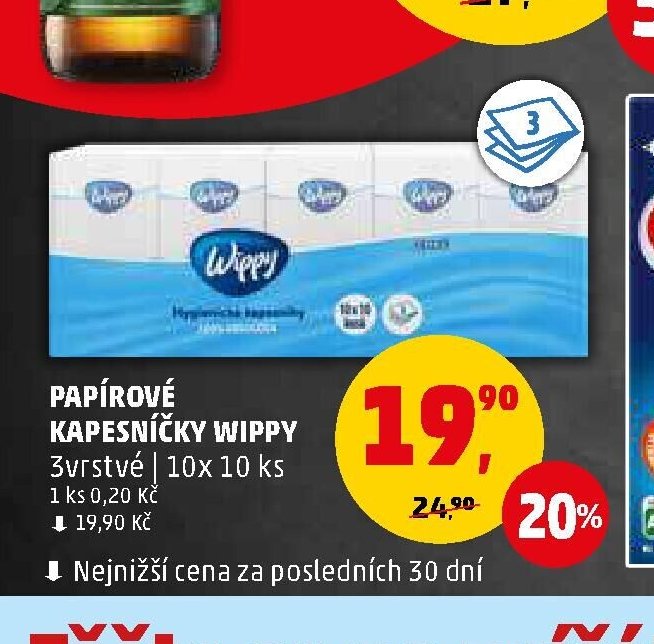 Papírové kapesníčky Wippy - Penny Market aktualniletaky.eu