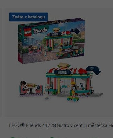 LEGO® Friends 41728 Bistro v centru městečka Heartlake
