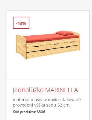 Jednolůžko MARINELLA