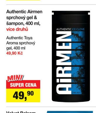 Authentic Airmen sprchový gel & šampon, 400 ml, více druhů