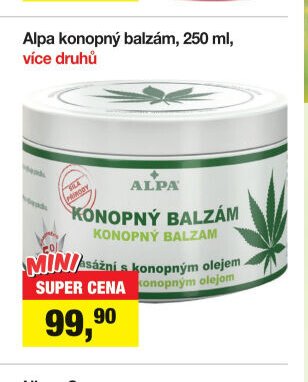 Alpa konopný balzám, 250 ml, více druhů
