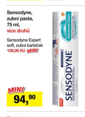 Sensodyne, zubní pasta, 75 ml, více druhů / Sensodyne Expert soft, zubní kartáček