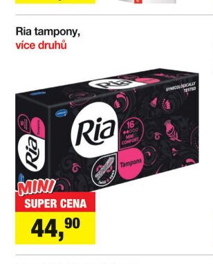 Ria tampony, více druhů